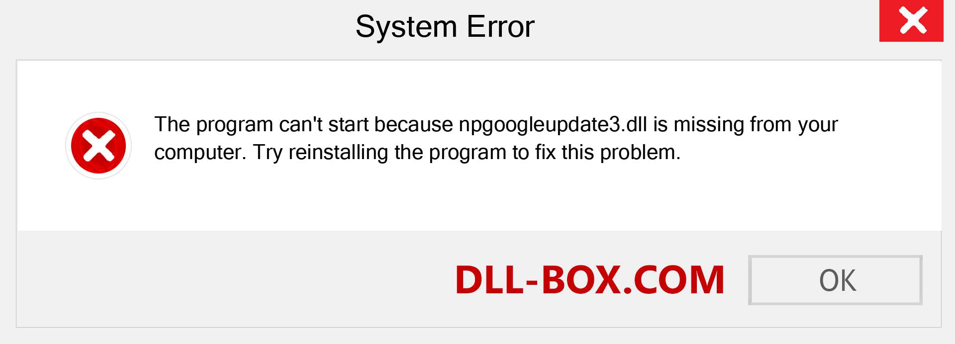  npgoogleupdate3.dll file is missing?. Download for Windows 7, 8, 10 - Fix  npgoogleupdate3 dll Missing Error on Windows, photos, images